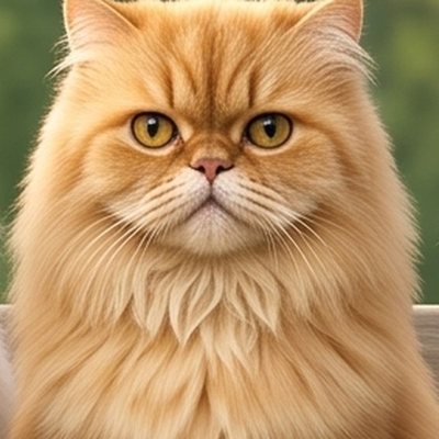 Pookey, a big fluffy golden-orange cat